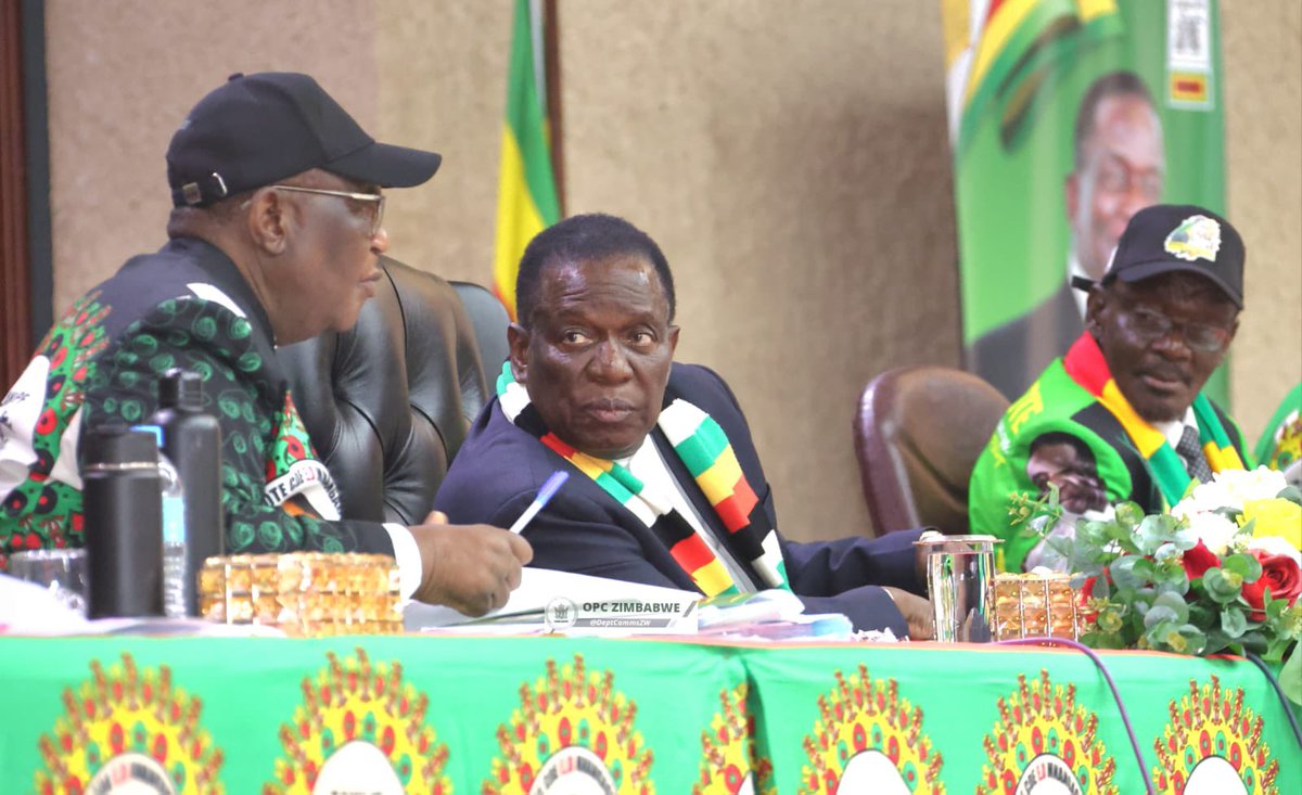 Dr A. Mutambudzi (@drmutambudzi) on Twitter photo H.E. President <a href="/edmnangagwa/">President of Zimbabwe</a> presides over the 127th ordinary session of the Central Committee meeting at Zanu PF HQ.
He acknowledged the Central Committee (CC) as the highest decision making body in the Party saying even the Politburo is only a committee of the CC.
The H.E. President <a href="/edmnangagwa/">President of Zimbabwe</a> presides over the 127th ordinary session of the Central Committee meeting at Zanu PF HQ.
He acknowledged the Central Committee (CC) as the highest decision making body in the Party saying even the Politburo is only a committee of the CC.
The