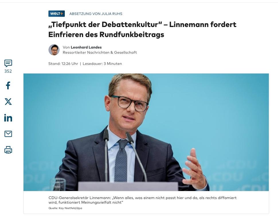 Die CDU will die Rundfunkbeiträge nur "einfrieren" - wir schaffen sie ab.