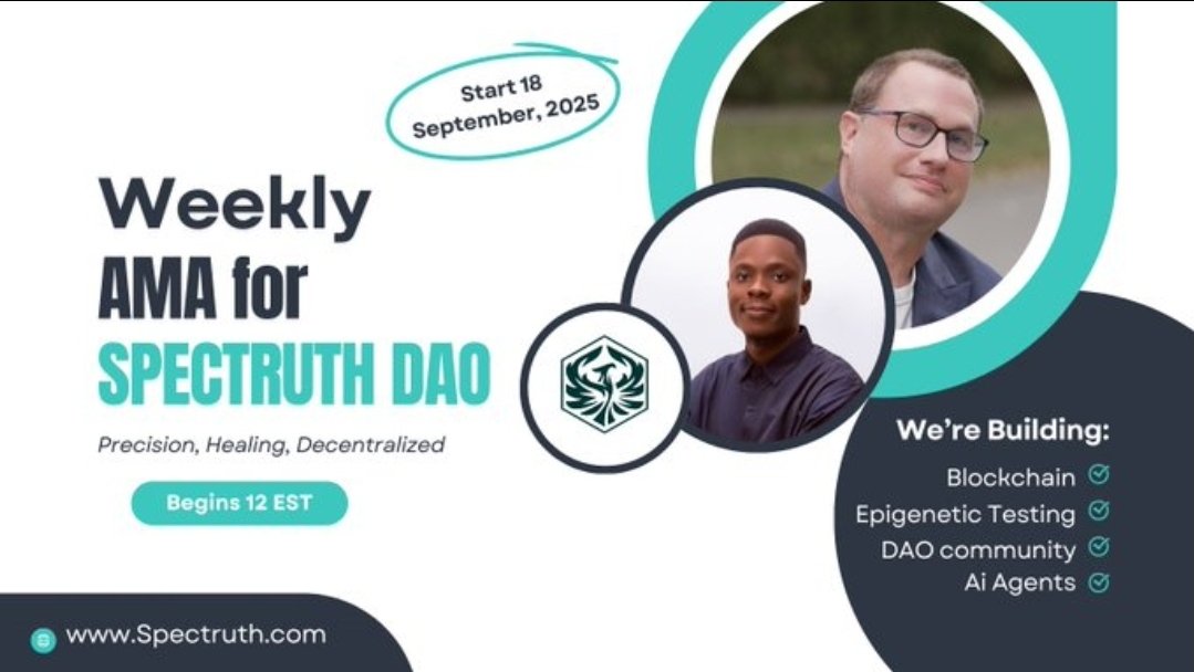 Shu'aib (@ashuaibu244) on Twitter photo Pull up to SpectruthDAO’s AMA today...<a href="/SpectruthDAO/">Spectruth DAO</a>
We’re talking $Spectra, $Nightingale & $BIO on BioProtocol, plus real updates on the Ukraine clinic.
Big insights
New collabs
Rewards for everyone joining live
Don’t miss it 👇
🔗 x.com/i/spaces/1mrxm… Pull up to SpectruthDAO’s AMA today...<a href="/SpectruthDAO/">Spectruth DAO</a>
We’re talking $Spectra, $Nightingale & $BIO on BioProtocol, plus real updates on the Ukraine clinic.
Big insights
New collabs
Rewards for everyone joining live
Don’t miss it 👇
🔗 x.com/i/spaces/1mrxm…