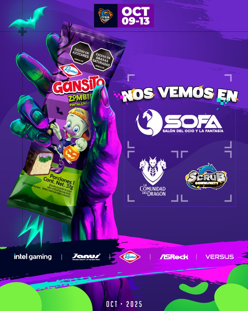 Gansito transforma SOFA 2025 Corferias en el punto de encuentro de la familia gamer y geek.
⚡ Arena de ESports con torneos épicos.
🎭 Zona de Cosplay para vivir tus personajes favoritos.
🎯 Increíbles activaciones y regalos para todos.