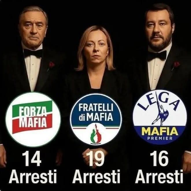marini72's tweet photo. @GiorgiaMeloni si ragazzi portano avanti il loro piano..se ruba un pensionato va subito in galera se ruba un politico fa carriera..avete capito ..sta donna inutile si fanno le leggi a cazzi loro https://t.co/BHe547gOL4