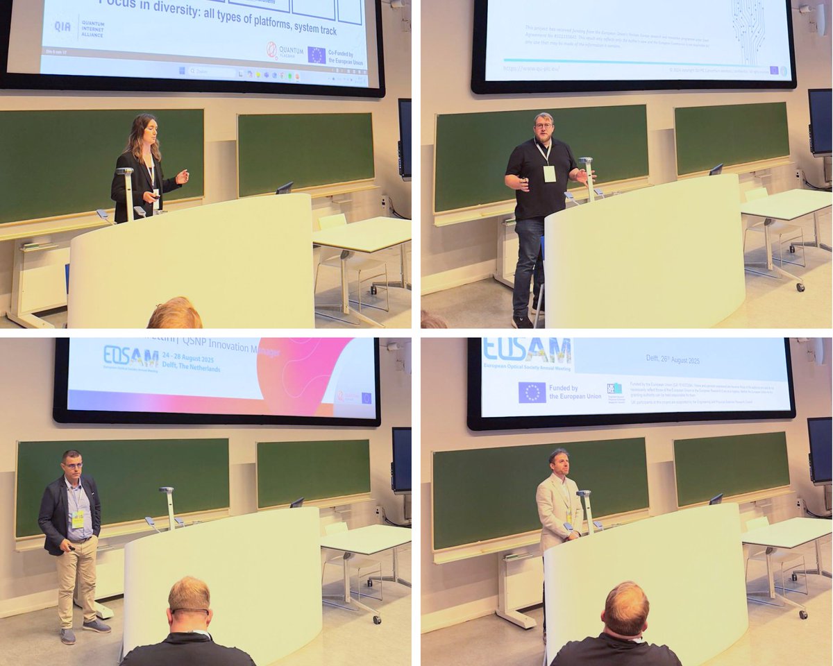 EOS_AM's tweet image. 💡At #EOSAM2025, EOS hosted its 9th EU Project Session, where projects presented their goals and results. From photonics innovation to quantum internet and integrated chips, the talks showcased how EU projects are shaping Europe’s future in photonics. 
Thanks to all speakers!👏