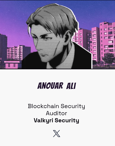 Thrilled to represent <a href="/soloauditcom/">SoloAudit</a> and <a href="/ValkyriSecurity/">Valkyri</a> at <a href="/ETHSofiaBG/">ETHSofia.eth</a>, where I’ll be giving a talk on FullStack Security.
DM me if you want to meet or chat!