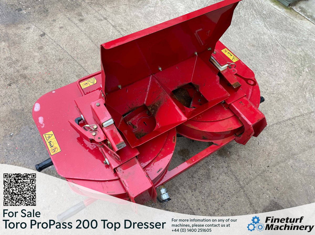 For Sale: Toro ProPass 200 Top Dresser  

Learn more about this machine: fine-turf.co.uk/groundcare-mac… 

For more information, contact us at +44 (0)1400 251605  #ToroProPass #ToroForSale #Toro