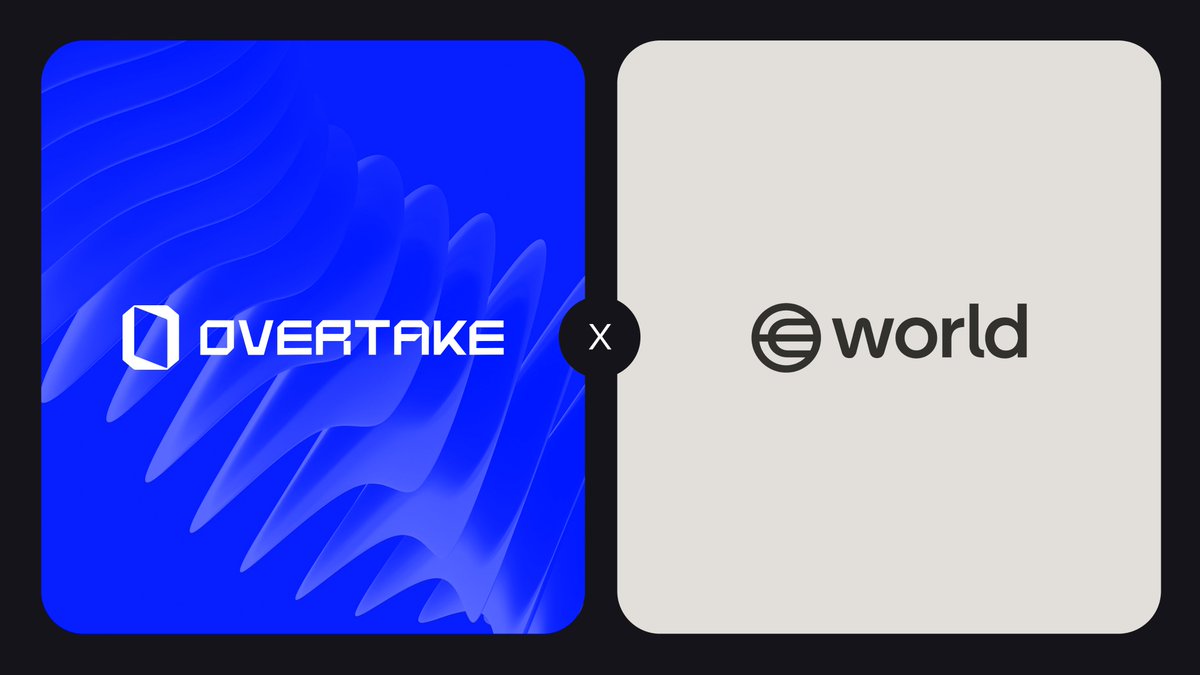 We’re teaming up with <a href="/worldcoin/">World</a>  to bring Proof-of-Human to the OVERTAKE Marketplace.

This means safer P2P trades, stronger fraud protection &amp; seamless onboarding — powered by World ID + our onchain escrow.

👉 The future of game asset trading is human.