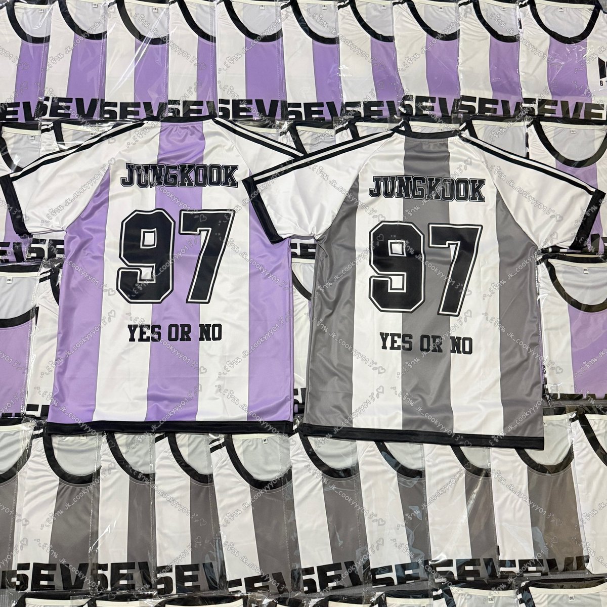 JK_cookyyy01's tweet photo. ꒰ ฝากรี ꒱
♡ พร้อมส่ง เสื้อทีม JungKook BTS Jersey (unofficial) ♡
♡ เอาไว้ใส่ไปดูคอนบังทันในโรงหนัง
♡ มี 2 สี : ม่วงพาสเทล , เทาอ่อน
♡ 250฿ / ตัว
♡ ว่าง S M L XL
♡ ผ้าไมโคร
📮EMS 35฿ (เกิน 3 ตัว ค่าส่ง 45฿)
📲สั่งซื้อทัก LINE OA
#ตลาดนัดบังทัน https://t.co/CwsDgfCW2v