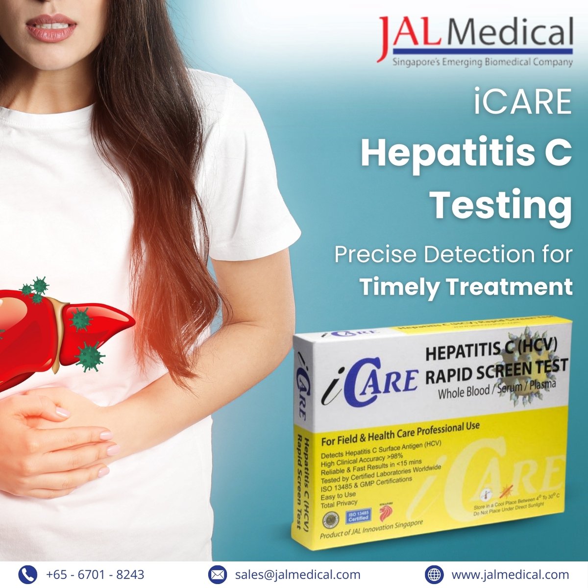 jalmedical's tweet image. Detect Hepatitis C quickly &amp;amp; accurately with the iCARE Hepatitis C Rapid Test. Fast results in minutes support timely treatment and efficient clinical decisions.
Visit us at: jalmedical.com/icare-hepatiti…
#JalMedical #HCVTesting #HepatitisCTesting #RapidTest #MedicalDiagnostics
