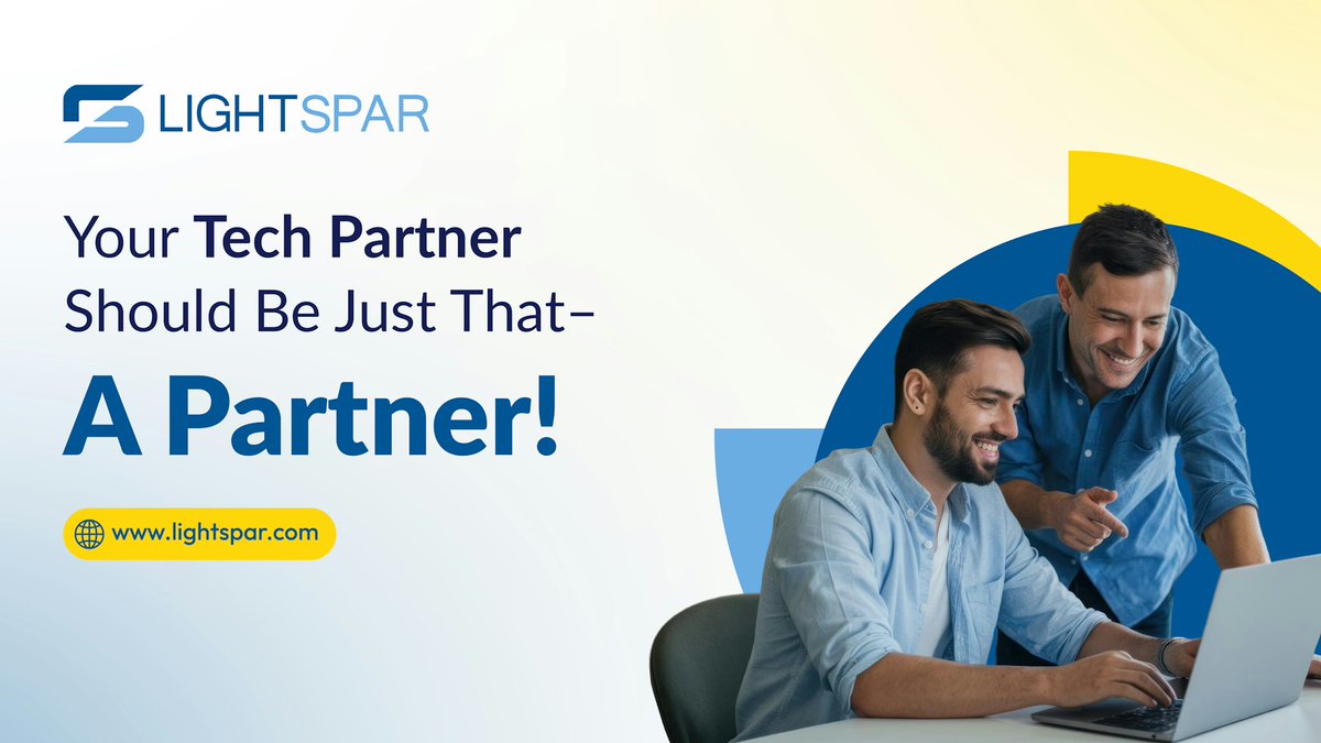 lightspar's tweet image. At LightSpar, we don’t just provide solutions, we partner with you. 

Count on expert guidance, clear communication, and support that actually supports!

lightspar.com 
 
#TechPartner #WeGotYou #PartnerInTech