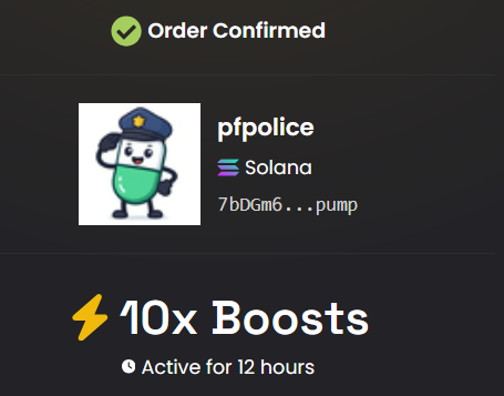 pfpolice's tweet photo. As we need all eyes on us, boost is paid, and dex is paid.

Degens should know they can call @pfpolice at any time. https://t.co/axHXq5KzeL