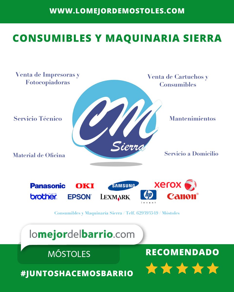 ¡En 𝐂𝐨𝐧𝐬𝐮𝐦𝐢𝐛𝐥𝐞𝐬 𝐒𝐢𝐞𝐫𝐫𝐚 tienen todo lo que necesitas para equipar tu espacio de trabajo! 🛠️🖨️⁣
Desde 𝐢𝐦𝐩𝐫𝐞𝐬𝐨𝐫𝐚𝐬 𝐦𝐮𝐥𝐭𝐢𝐟𝐮𝐧𝐜𝐢ó𝐧 𝐜𝐨𝐦𝐨 𝐥𝐚 𝐂𝐚𝐧𝐨𝐧 𝐏𝐈𝐗𝐌𝐀 𝐓𝐒𝟑𝟕𝟓𝟎𝐢, hasta 𝐜𝐨𝐧𝐬𝐮𝐦𝐢𝐛𝐥𝐞𝐬, 𝐞𝐪𝐮𝐢𝐩𝐨𝐬