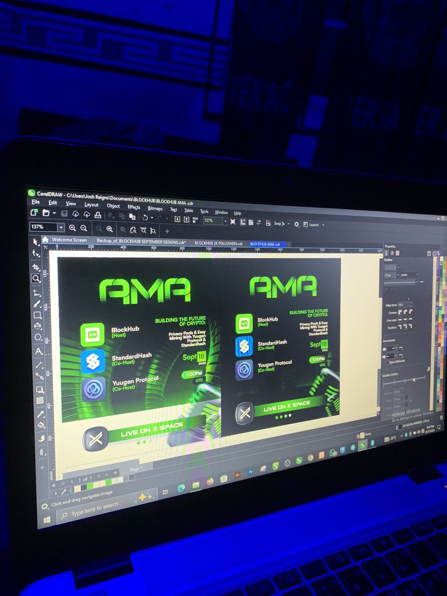 BraveJosh2's tweet photo. 😎Graphic Designinnnnnnnngggg✅
Want A Good Design? Send A DM Lets Collab ✅
#bb27 #GraphicDesign  #web3 #ama #blockhub https://t.co/GldZikTVIB