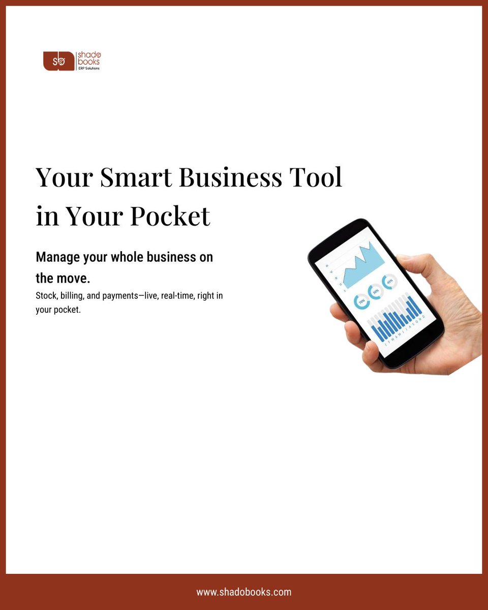 shadobooks_'s tweet image. Run your business anytime, anywhere! With Shadobooks ERP, manage stock, billing, and payments in real-time-right from your pocket. Simplify operations and stay ahead on the move.

Learn more: shadobooks.com

#Shadobooks #ERPSolutions #BusinessOnTheGo #BillingSoftware…