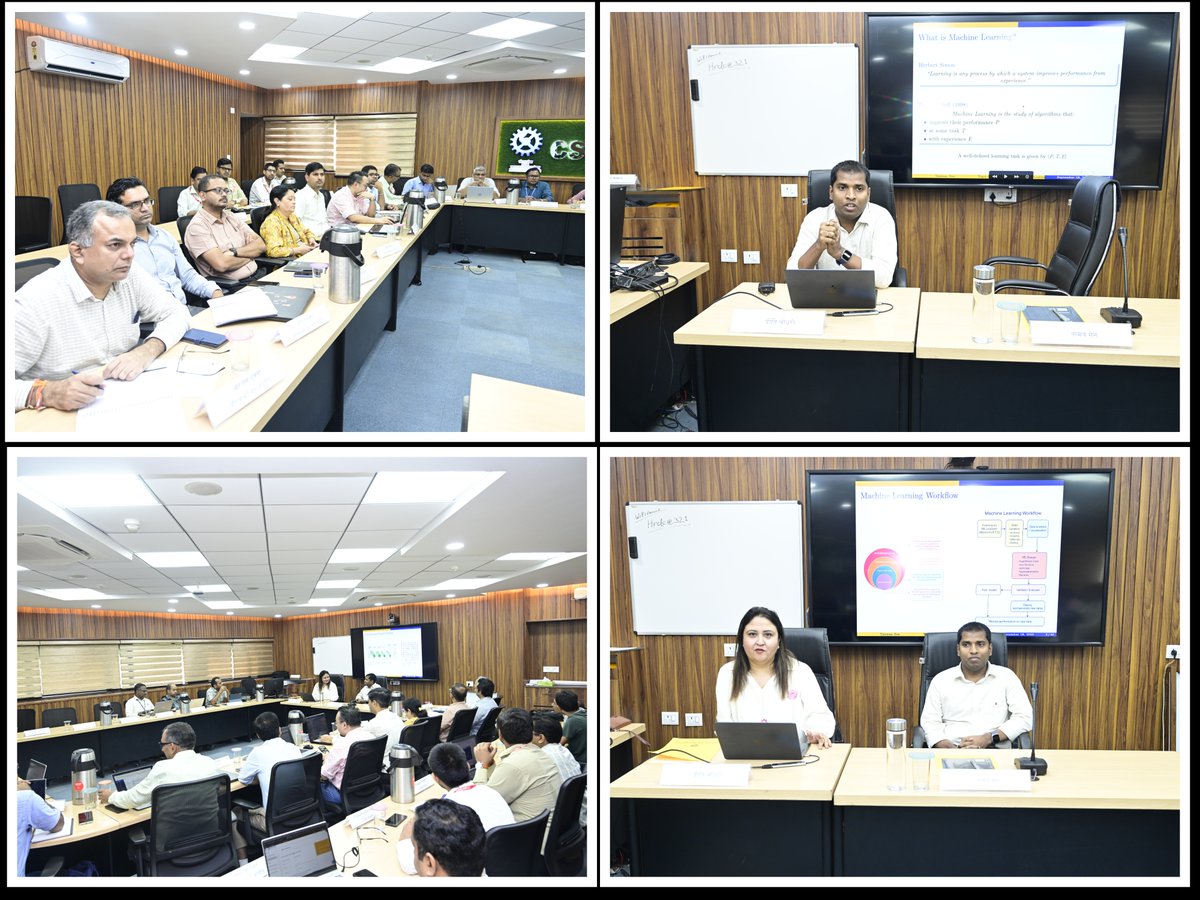 CSIR_HRDC's tweet image. Workshop on Application of Statistical Tools in Research & Data Analysis (Sept 15–18, 2025)concluded today at CSIR-HRDC. Dr. T. S. Rana, Head, CSIR-HRDC, presented participation certificates to participants, marking the successful completion of the prog.
@CSIR_IND @DrNKalaiselvi