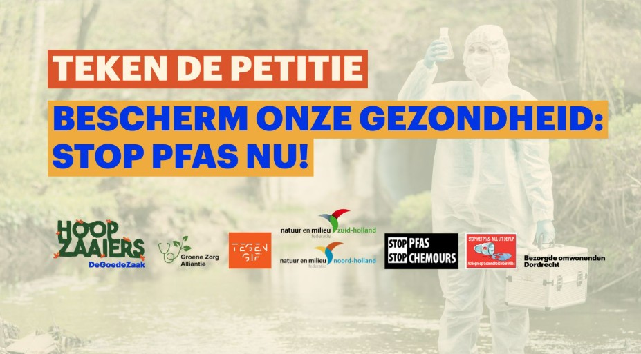 PFAS bedreigen onze gezondheid en leefomgeving. Samen met 7 andere organisaties pleiten we voor een PFAS-vrije toekomst, waarin kinderen gezond opgroeien en we zonder zorgen uit eigen tuin eten. Teken de petitie en laat ook je stem horen! campagnes.degoedezaak.org/campaigns/besc…