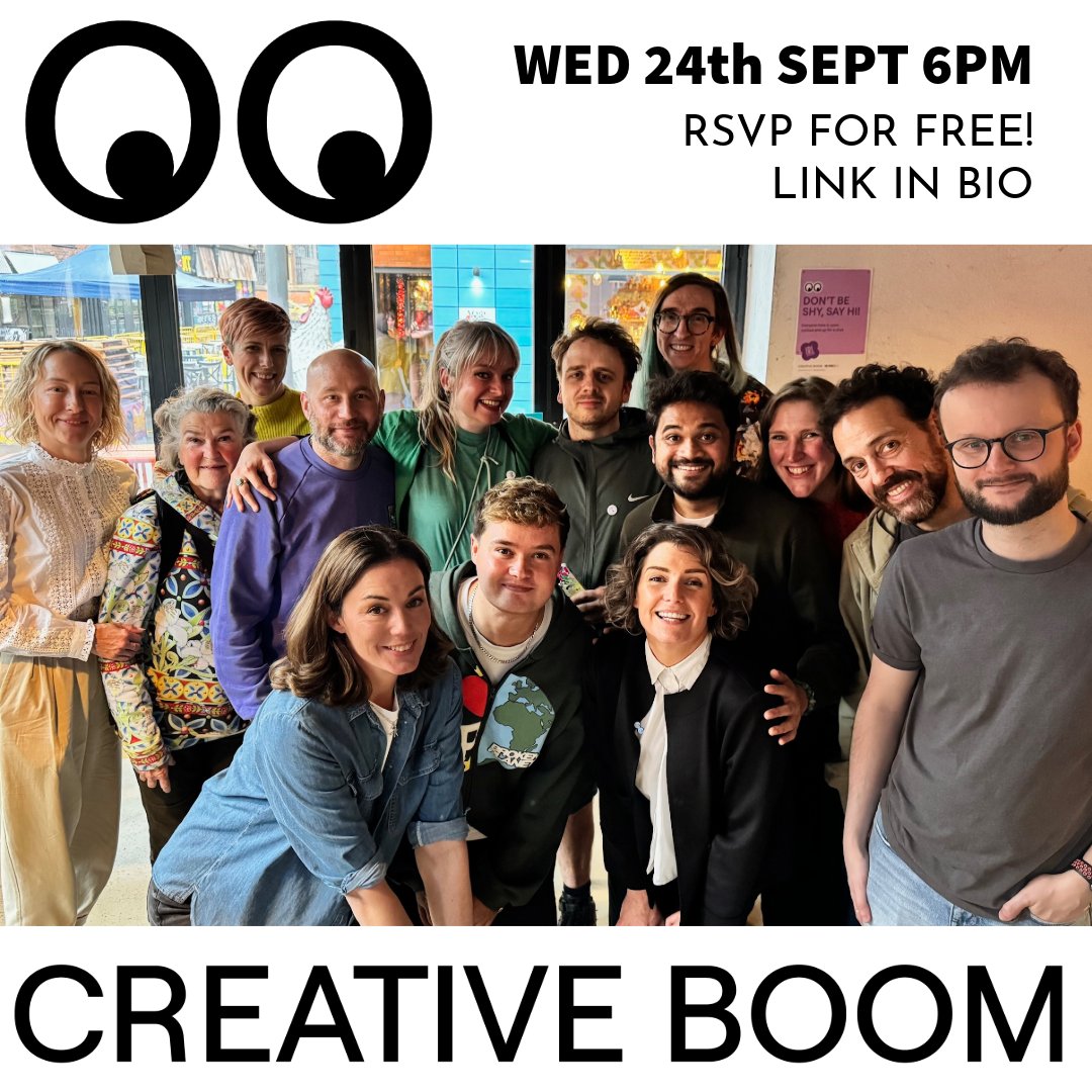 Don't be shy, say Hi! 👋 
I'll be hosting @CreativeBoom IRL #Manchester next Wednesday 24th Sept 6-9pm at Common, Edge St.
Link in Bio to sign up for FREE!!
#ManchesterCreatives #ManchesterMeetUp #ManchesterFreelancers