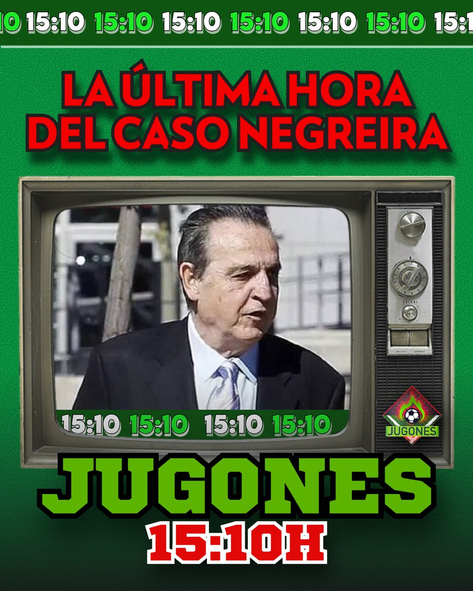 🚨La ÚLTIMA HORA del CASO NEGREIRA🚨

📺A las 15:10, en #JUGONES con <a href="/jpedrerol/">Josep Pedrerol</a>.