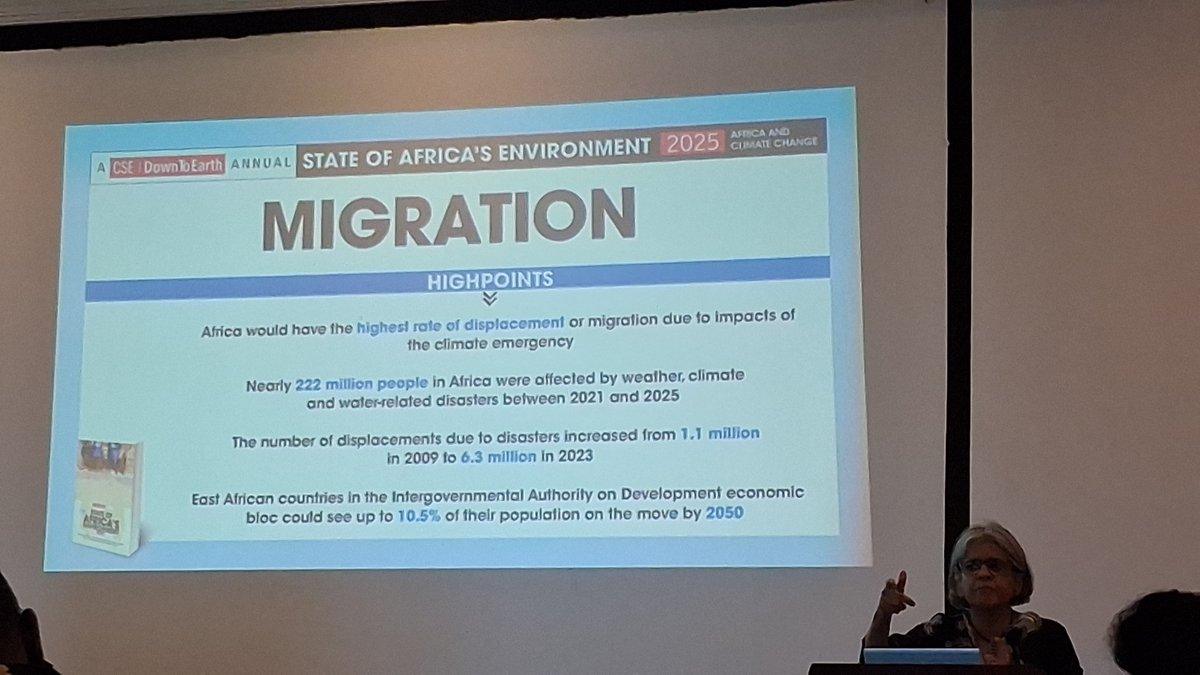 265 million internal displacement between 2024-2025 in 210 countries across the globe
According to UN refugee agency: 60 000 displacement happen daily
By 2050 there is likely to be 200 million more environmental migrants
#StateOfAfricanEnvironment