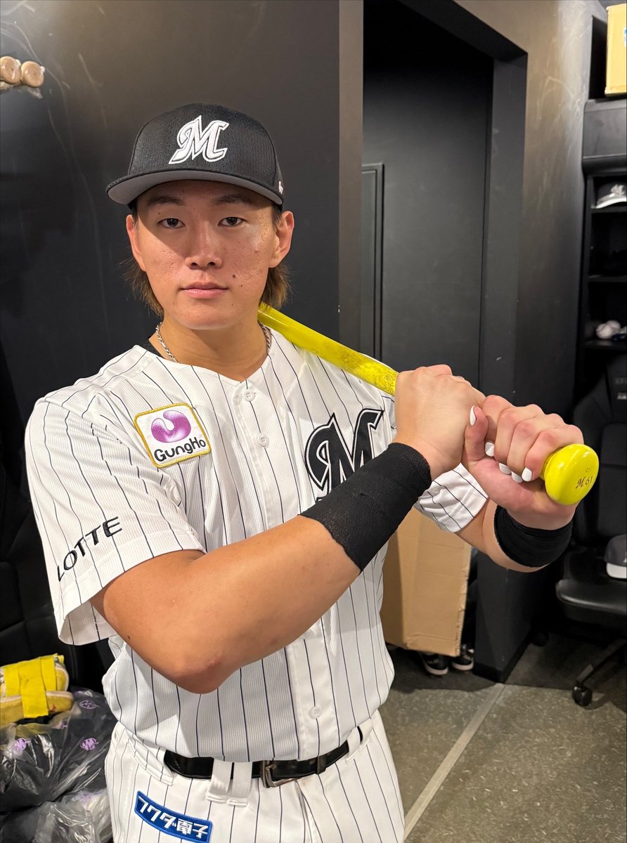 本日タイムリーを放った #山本大斗 選手！
#chibalotte #広報