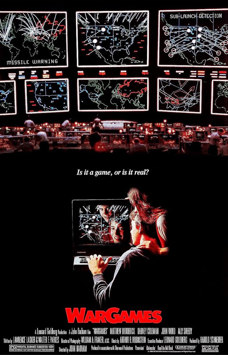 James Bramble (@bramblejim) on Twitter photo #septembermoviechallenge - time bomb
War Games (1983)
Fun movie from my childhood where some teens may have inadvertently launched a nuclear war and they must convince the computer to stop before time runs out and a global catastrophe is triggered.
<a href="/omacolt/">Bob Taylor</a> #septembermoviechallenge - time bomb
War Games (1983)
Fun movie from my childhood where some teens may have inadvertently launched a nuclear war and they must convince the computer to stop before time runs out and a global catastrophe is triggered.
<a href="/omacolt/">Bob Taylor</a>