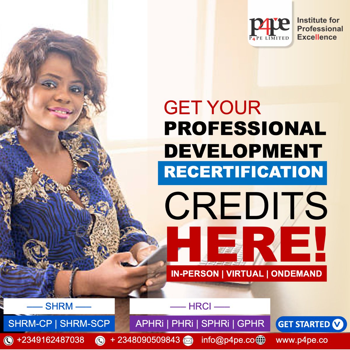P4PEtwt's tweet image. Competence is earned once, credibility is kept forever.

Stay certified &amp;amp; future-ready with our HR Recertification Masterclass Series.
✅ Earn RCUs
✅ Upgrade HR skills
✅ Stay credible

📧 p4pe.team@gmail.com
🔗 p4pe.co/hrms

#HRRecertification #HRMasterclass