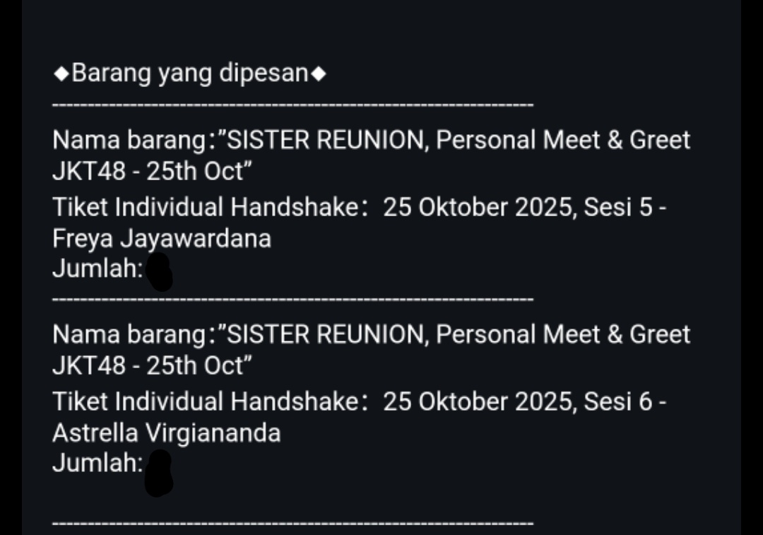 mofachri0413's tweet photo. Gak ketemu di 2shot kita ketemu di MnG @Freya_JKT48 dan MnG juga sama adek @A_VirgiJKT48 see u ya 👋🏻
Trims-trims #WhenYesJoki 🫱🏻🫲🏽 https://t.co/rAE7e1eT7L