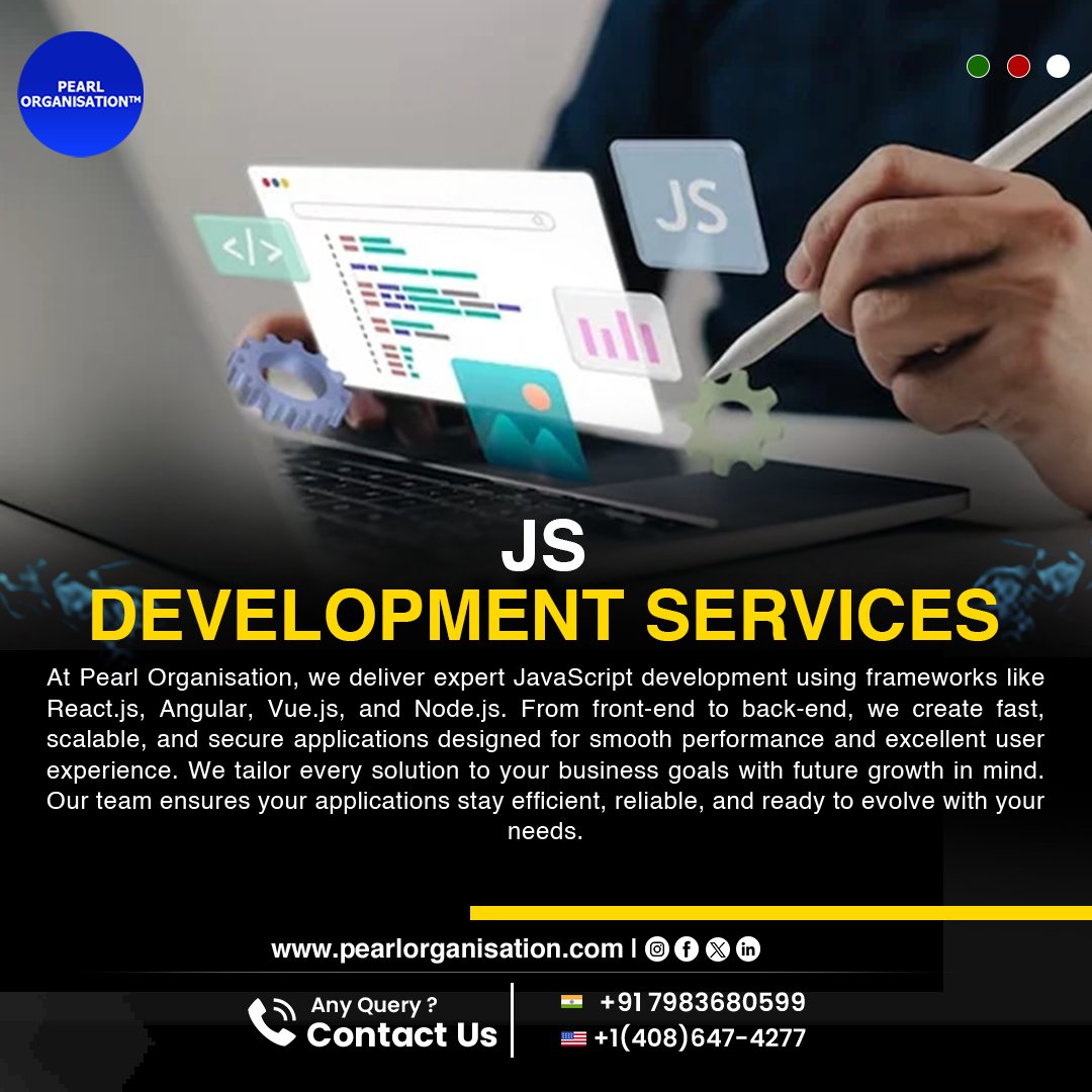 pearlorgs's tweet image. Power your apps with cutting-edge JS frameworks. React, Vue, Node.js—built for speed, scale & seamless UX.
.
.
🌐 pearlorganisation.com
📞 +91 7983680599 , +1(408) 647-4277
.
.
#PearlOrganisationReviews #JavaScriptDevelopment #ReactJS #NodeJS #FrontendDevelopment #WebApps