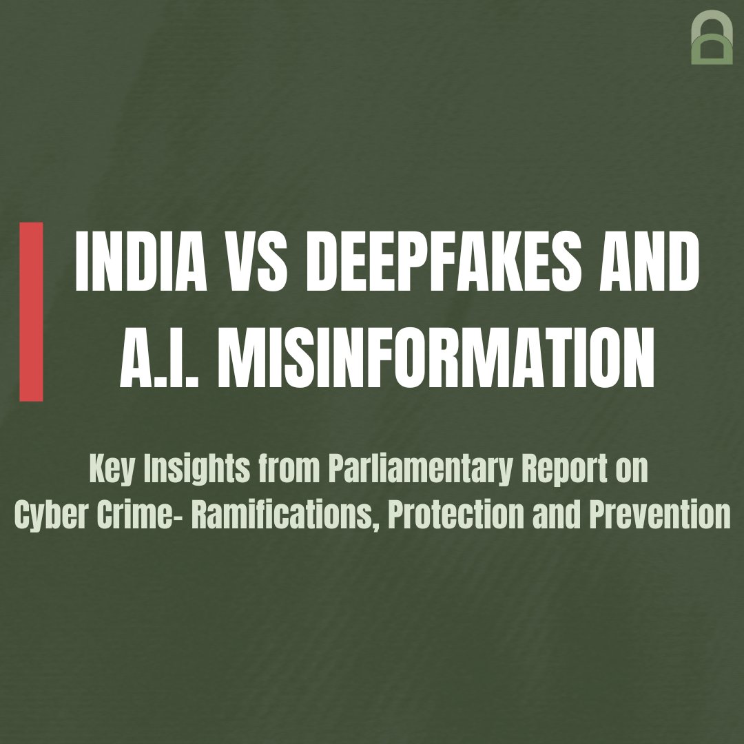 dau_mca's tweet image. Here are some key insights &amp;amp; recommendations on tackling #deepfakes and  A.I.-generated misinformation from the 254th report on #cybercrime by India’s Parliamentary Standing Committee on Home Affairs.
#ailiteracy #medialiteracy #India
@mygovindia @GoI_MeitY