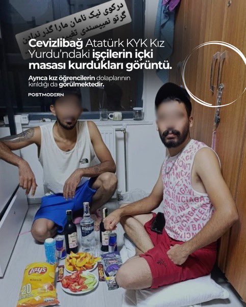 Av. Cemil Çiçek (@avcemilcicek27) on Twitter photo Cevizlibağ’da KYK kız yurdunda alem yapan bu ahlaksız şahıslar derhal tespit edilip sınırdışı edilmeli. <a href="/Gocidaresi/">Göç İdaresi Başkanlığı</a> #cevizlibağkyk Cevizlibağ’da KYK kız yurdunda alem yapan bu ahlaksız şahıslar derhal tespit edilip sınırdışı edilmeli. <a href="/Gocidaresi/">Göç İdaresi Başkanlığı</a> #cevizlibağkyk