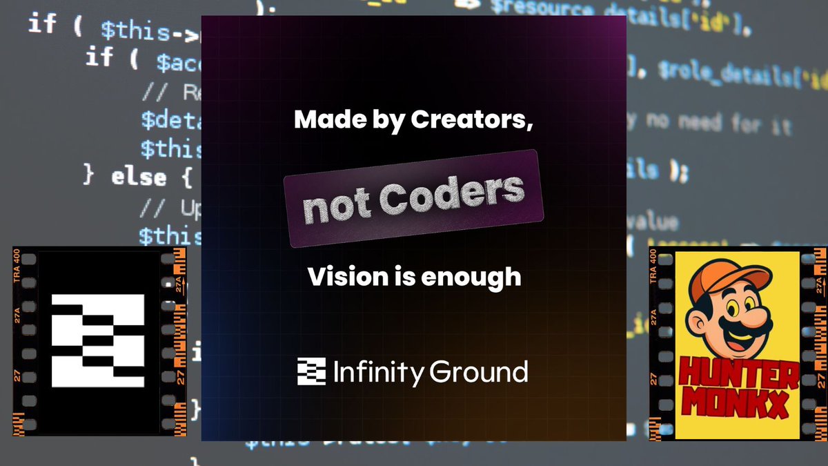 HUNTERMONKX's tweet image. Gm Hunters❤️
Do you wanna answer of something?🤫
its @infinityg_ai
No coding? No problem.
How its possible
Just drop your idea👉watch it turn into a product.
It’s like ordering , but for apps.😂
Be a #VibeCoder