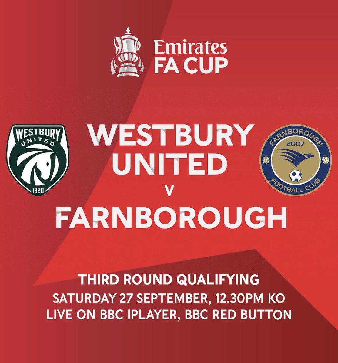 𝐒𝐏𝐎𝐍𝐒𝐎𝐑𝐒𝐇𝐈𝐏 𝐎𝐏𝐏𝐎𝐑𝐓𝐔𝐍𝐈𝐓𝐈𝐄𝐒 ⬇️

With the exposure 𝙇𝙄𝙑𝙀 𝘽𝘽𝘾 𝘾𝙊𝙑𝙀𝙍𝘼𝙂𝙀 brings, we are inviting additional sponsorship for this game.

Please email us at supportersclub@westburyunited.co.uk to explore opportunities 📧

💚