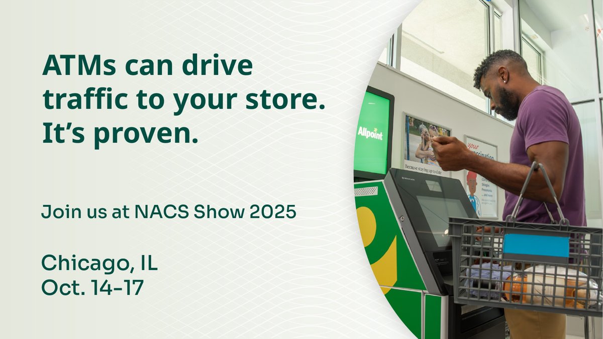 Stop by booth S5185 in the Technology section at #NACSShow to explore the ways ATMs can boost your business. Check out our infographic now for more details: ncratleos.com/events/nacs-20…