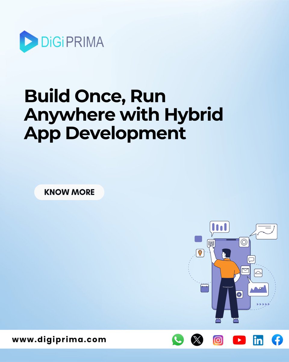 DigiprimaTech's tweet image. Why Choose Hybrid App Development?

✅ Cost-efficient &amp;amp; faster deployment
✅ Uniform user experience across devices
✅ Scalable and future-ready solutions

#HybridAppDevelopment #AppDevelopment #DigitalTransformation #TechSolutions #AI #Digiprima