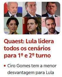 Querem derrotar o Lula? não vou falar nada mas só tem um jeito.