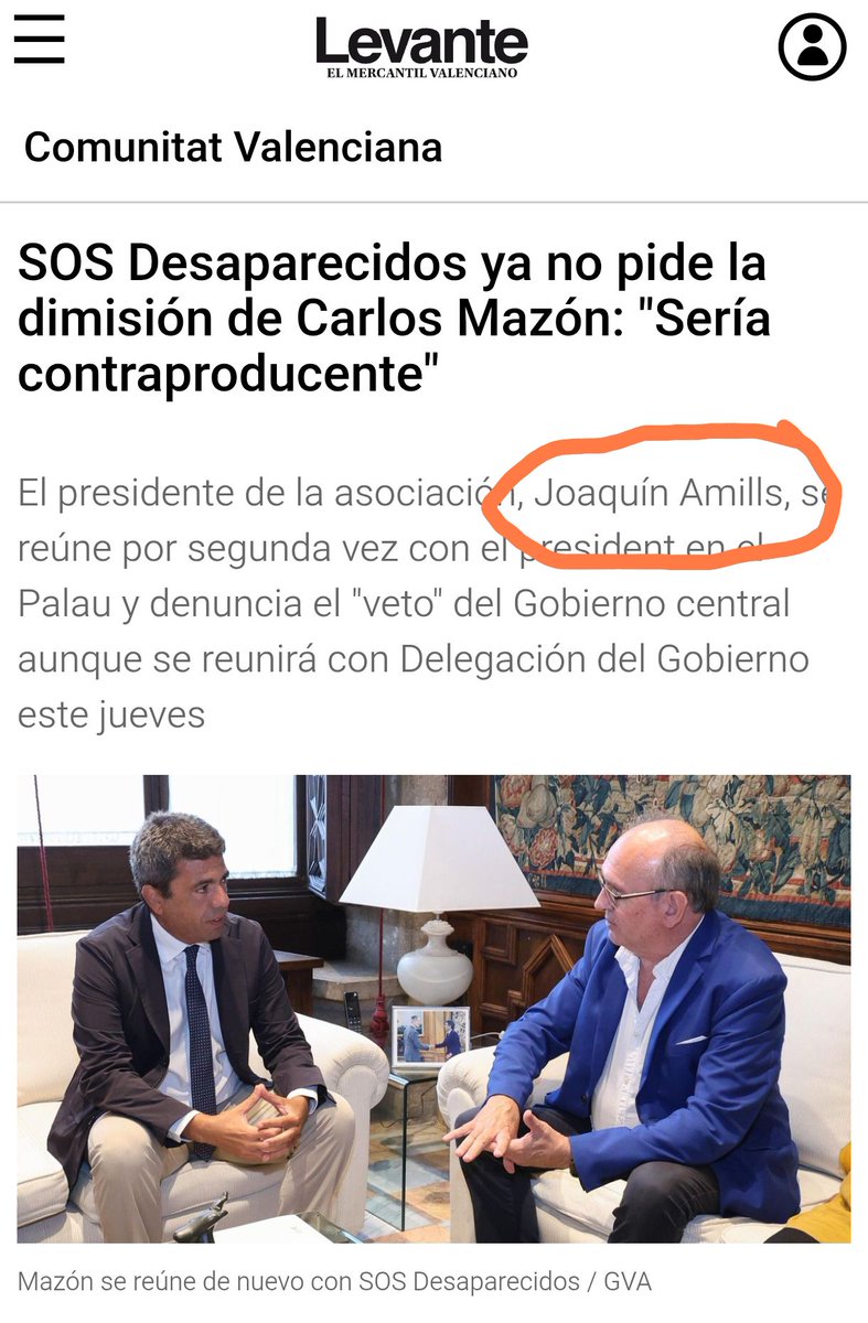 JulianMaciasT's tweet photo. ¿Qué tipo de broma macabra es esta?
Mazón usando a su compañero del PP en Almería Joaquín Amills para hacer un paripé para blanquear la negligencia en su gestión de la DANA haciéndose pasar por representante de las víctimas. Que puta vergüenza. https://t.co/XesFYMkPLS