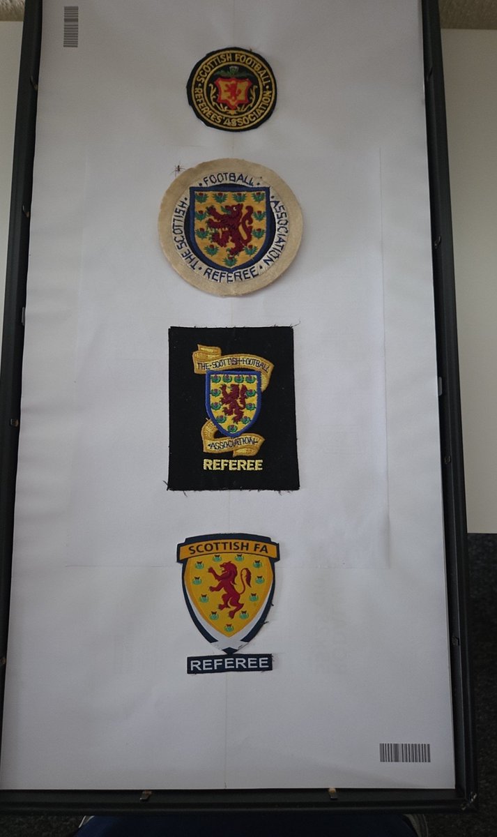 Collected full set of badges I've worn with pride in my refereeing career