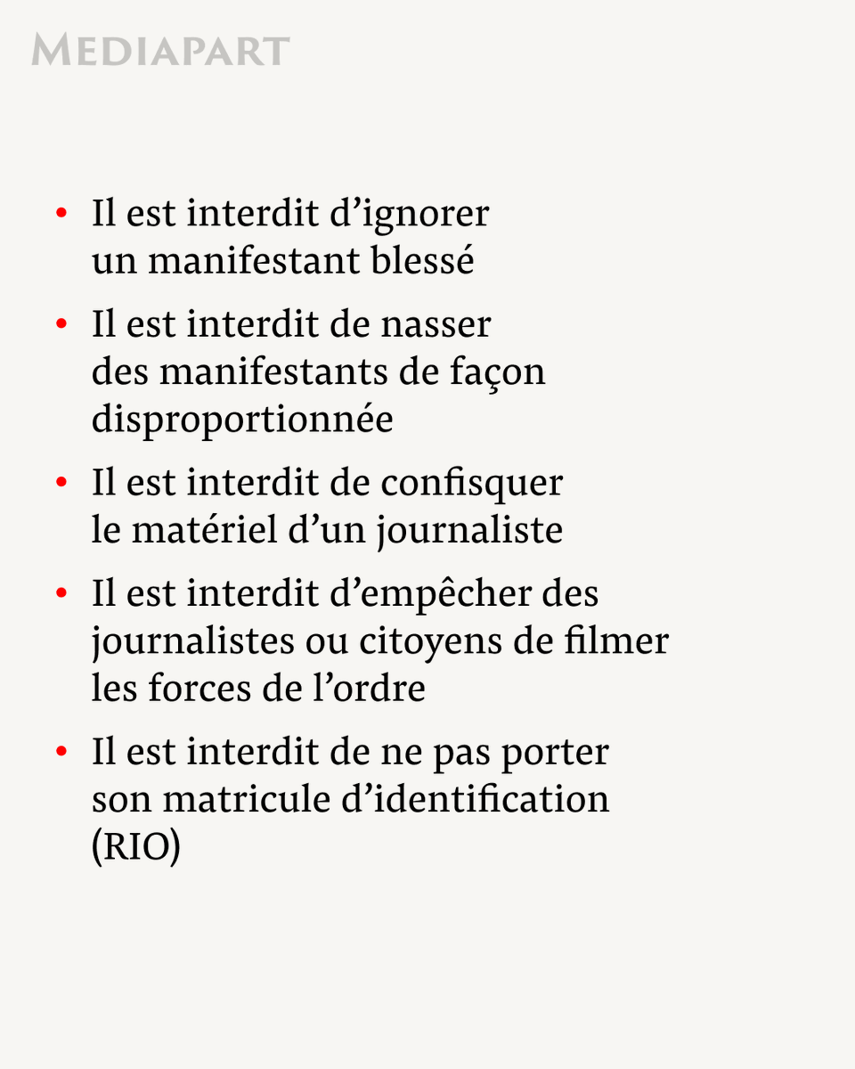 MickaCorreia's tweet photo. Violences policières : rappel simple de ce que la police n'a pas le droit de faire 👇🏼. https://t.co/k62ID1McOG