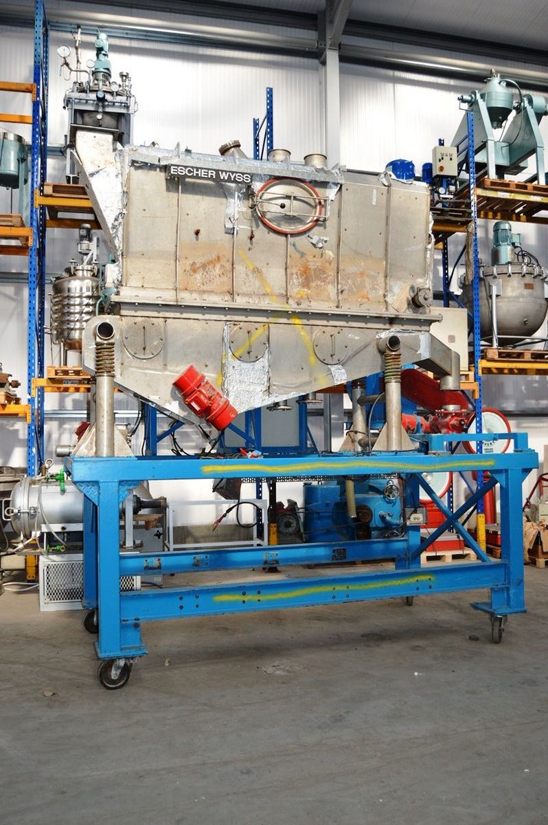 RIGALBENNETT's tweet image. 0.6 Sq. M Escher Wyss Fluid Bed Drier
#FluidBedDrier #IndustrialEquipment #ProcessMachinery #UsedMachinery #ChemicalProcessing