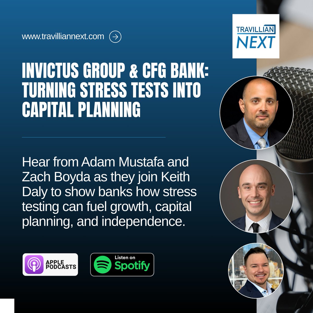 Travillian Next (@travilliannext) on Twitter photo Stress tests are no longer just a regulatory checkbox. 
CFG Bank & Invictus Group show how they drive capital planning, growth & independence.
Listen Now ๐ง โ bit.ly/46byl7J Stress tests are no longer just a regulatory checkbox. 
CFG Bank & Invictus Group show how they drive capital planning, growth & independence.
Listen Now ๐ง โ bit.ly/46byl7J
