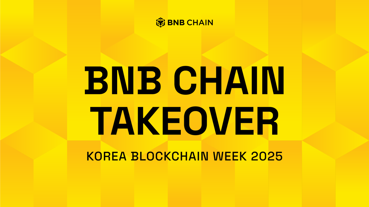 Annyeong, Seoul 👋

BNB Chain heading to <a href="/kbwofficial/">#KBW</a> with a flagship activation &amp; some side events to gather builders, our partners and the global community.

Full schedule 👇
bnbchain.org/en/blog/bnb-ch…

Here's where you’ll find us #BNBSeoul 🧵