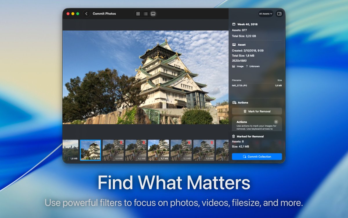 commitphotos's tweet image. 🧹 Select, mark, review, commit.
We’ve made photo deletion feel as satisfying as editing code.
Goodbye noise, hello clarity.
#DigitalDeclutter