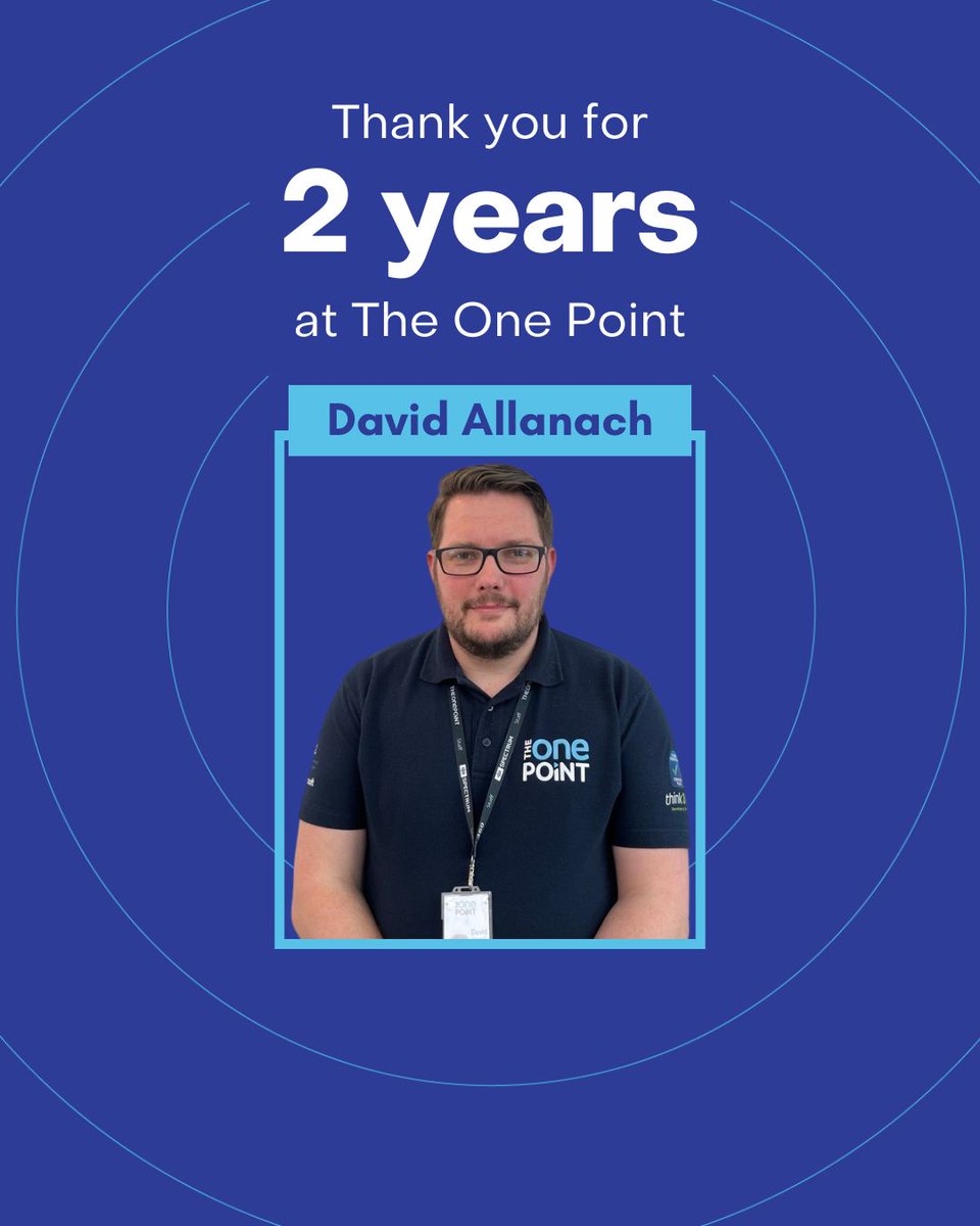 theonepoint's tweet image. A huge congratulations to David Allanach, one of our ICT Field Engineers, who is celebrating his second year as part of the TOP team.

Congratulations Dave!

#StartDate #WorkAnniversary