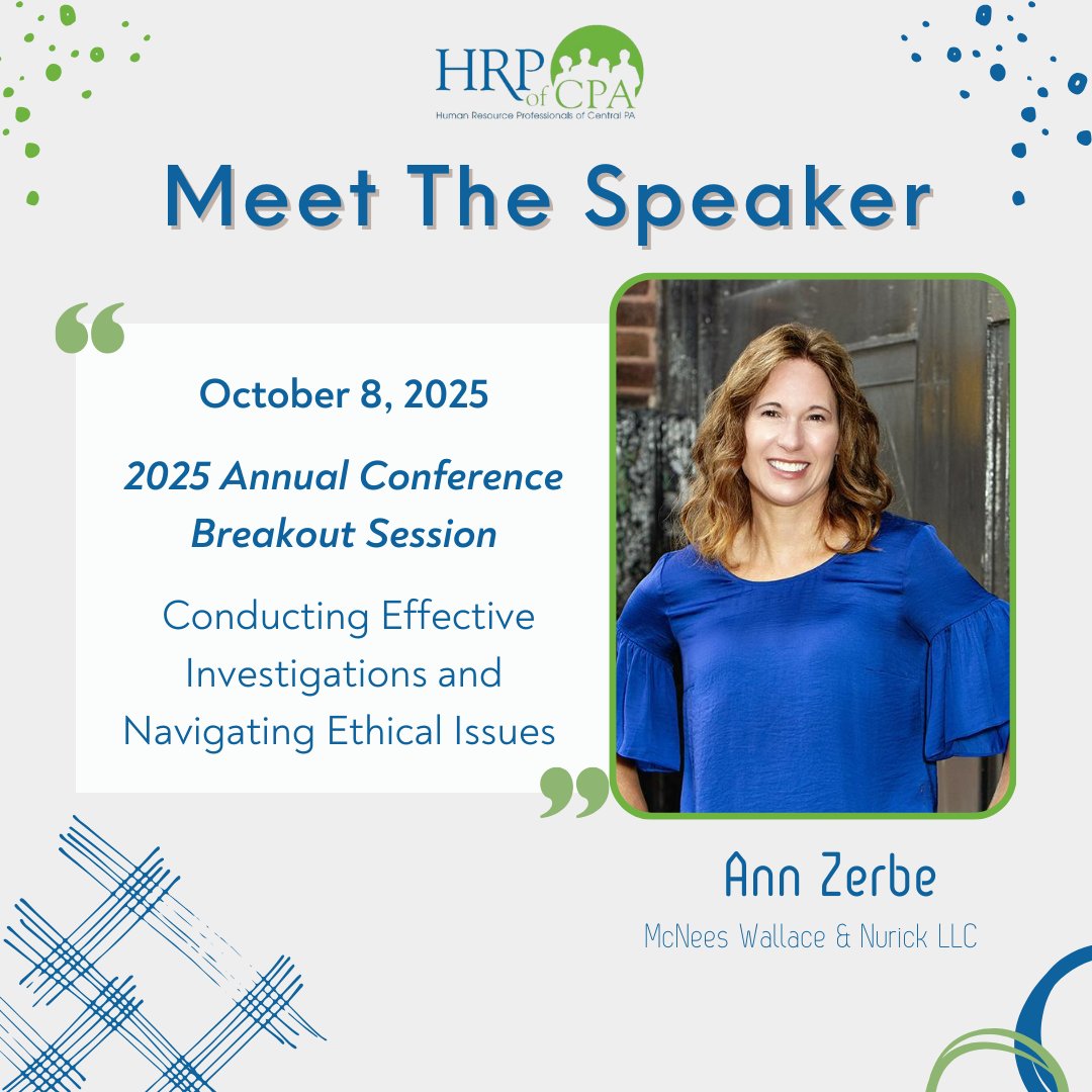 HRP_CPA's tweet photo. Join us at the HRPCPA Annual Conference for these breakout sessions💼

🎯 Whether you're handling accommodations, leading investigations, or strategizing comp plans, these sessions are tailored to today’s tactical HR challenges.

🎟️ Secure your spot today: https://t.co/L816xXtxCn https://t.co/fOjhbXbugQ