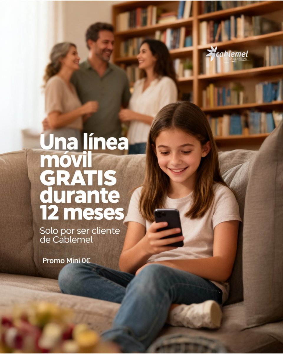 Muchos siguen pagando por una línea móvil 📱 sin necesidad.
Imagina perder cientos de euros al año…
✅ Tú también puedes disfrutarla: 12 meses GRATIS 👉 Actívala ahora: cablemel.es