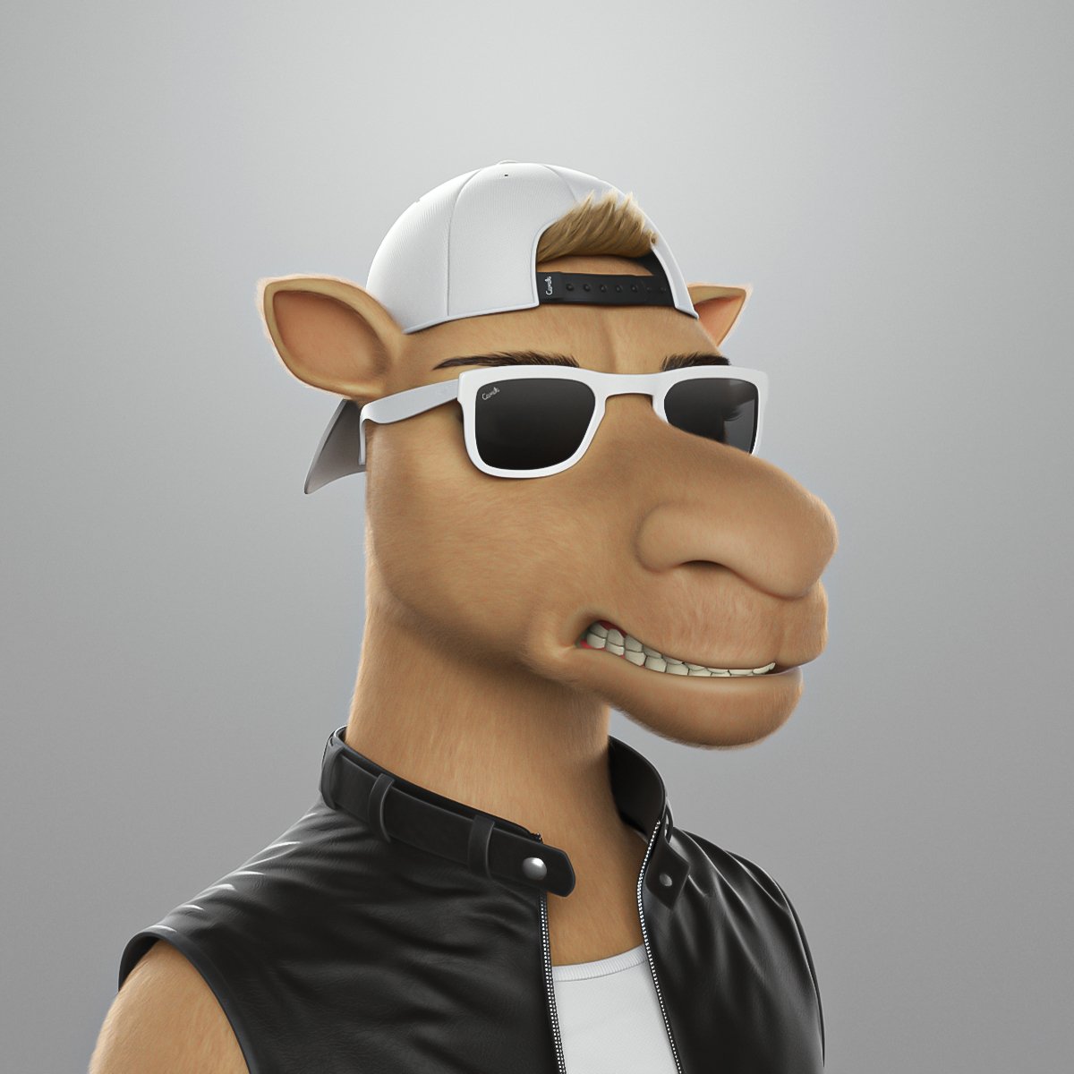 Gm #CamelsFam ☕️

This camel's kicking off Thirsty Thursday with a double espresso—those shades and leather vest are just to hide the coffee jitters! 😁

Mint your Camels 3D today on $ETH at camelsnft.io 👈