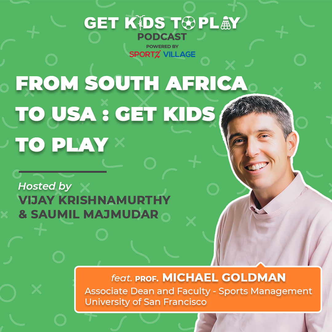 In the new episode of Get Kids To Play Podcast, hosts <a href="/vjgroundstrokes/">Dr. Vijay Krishnamurthy</a> &amp; <a href="/saumilmajmudar/">Saumil Majmudar</a> speak to Prof Michael Goldman, Associate Dean &amp; Faculty - Sports Management, University of San Francisco, as he shares his experience of getting kids to play.

bit.ly/46pqS3F