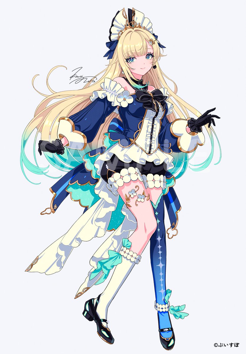 emaさん専用です 藍沢エマちゃん(@Ema_Aizawa)の4周年記念グッズイラストを描かせて