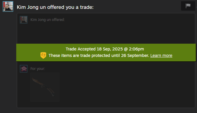 accepted just in case 😥