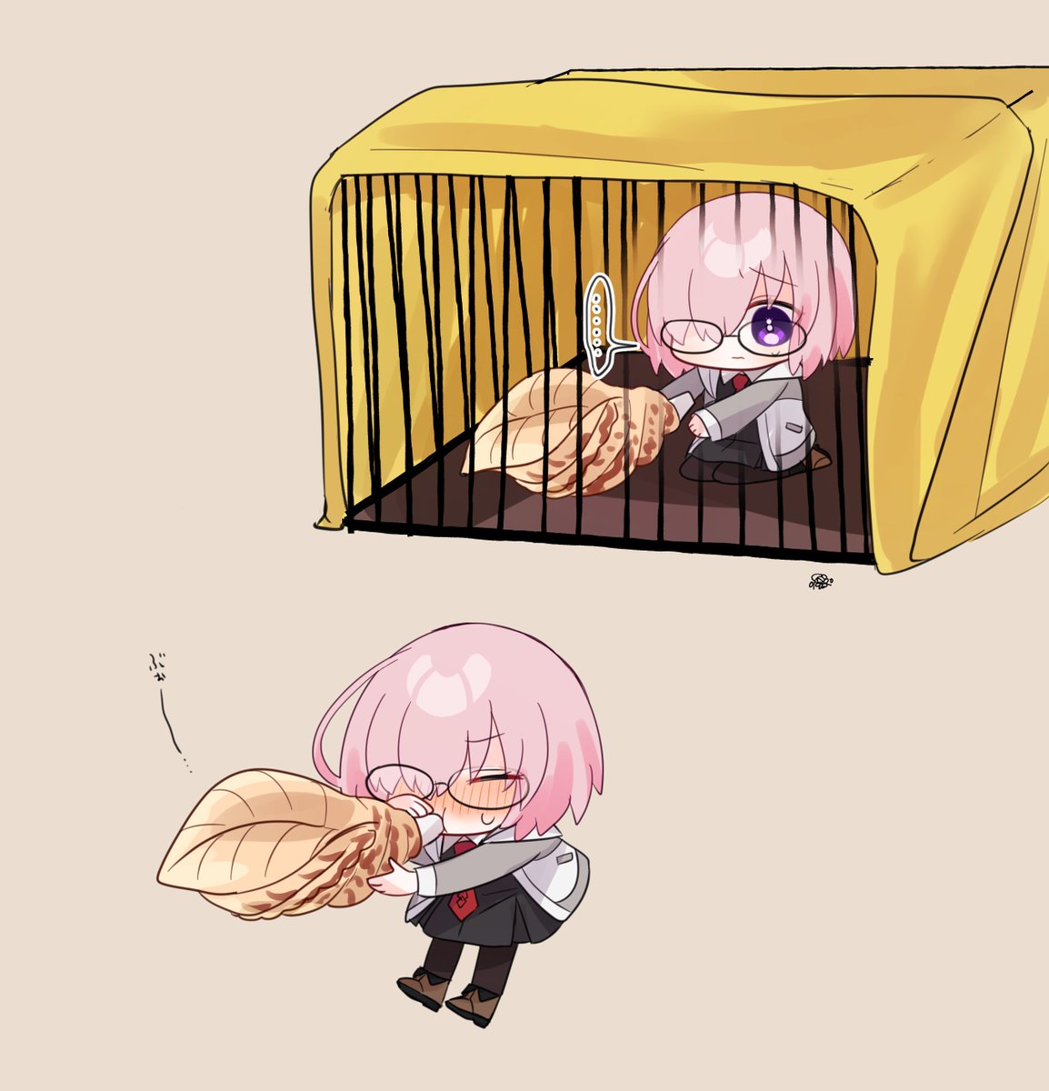 マシュ・キリエライト(Fate) 「捕獲」|はるかっぱのイラスト