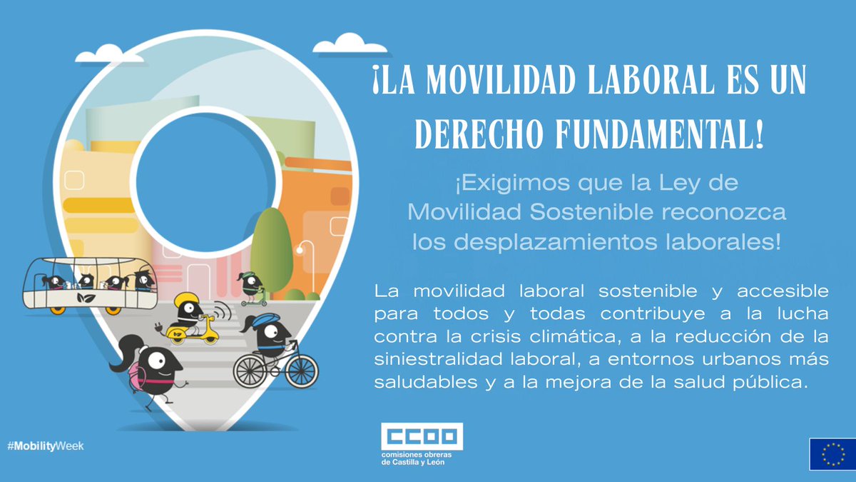 🚶‍♀️🚲 Reafirmamos nuestro compromiso con la movilidad laboral sostenible durante la Semana Europea de la Movilidad (16-22 septiembre)

Bajo el lema "Movilidad para todas las personas", el sindicato defiende el acceso equitativo al transporte para todas las personas, sin importar