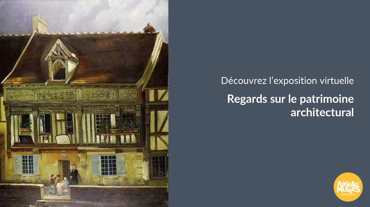 Notre partenaire <a href="/reseaudesmusees/">Réseau des musées de Normandie</a> propose pour les <a href="/JEP/">Journéesdupatrimoine</a> une expo en ligne présentant une sélection d'œuvres en lien avec le patrimoine architectural. A découvrir 👉collections.musees-normandie.fr

🖼️une peinture du <a href="/MuseeEducation/">MUNAÉ</a> "L'Entrée des élèves à l'école de M. Tessier", v. 1830